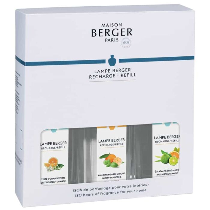 Maison Berger - Gift Pack with 3 x 250 ml Estival Lampe Berger Refills